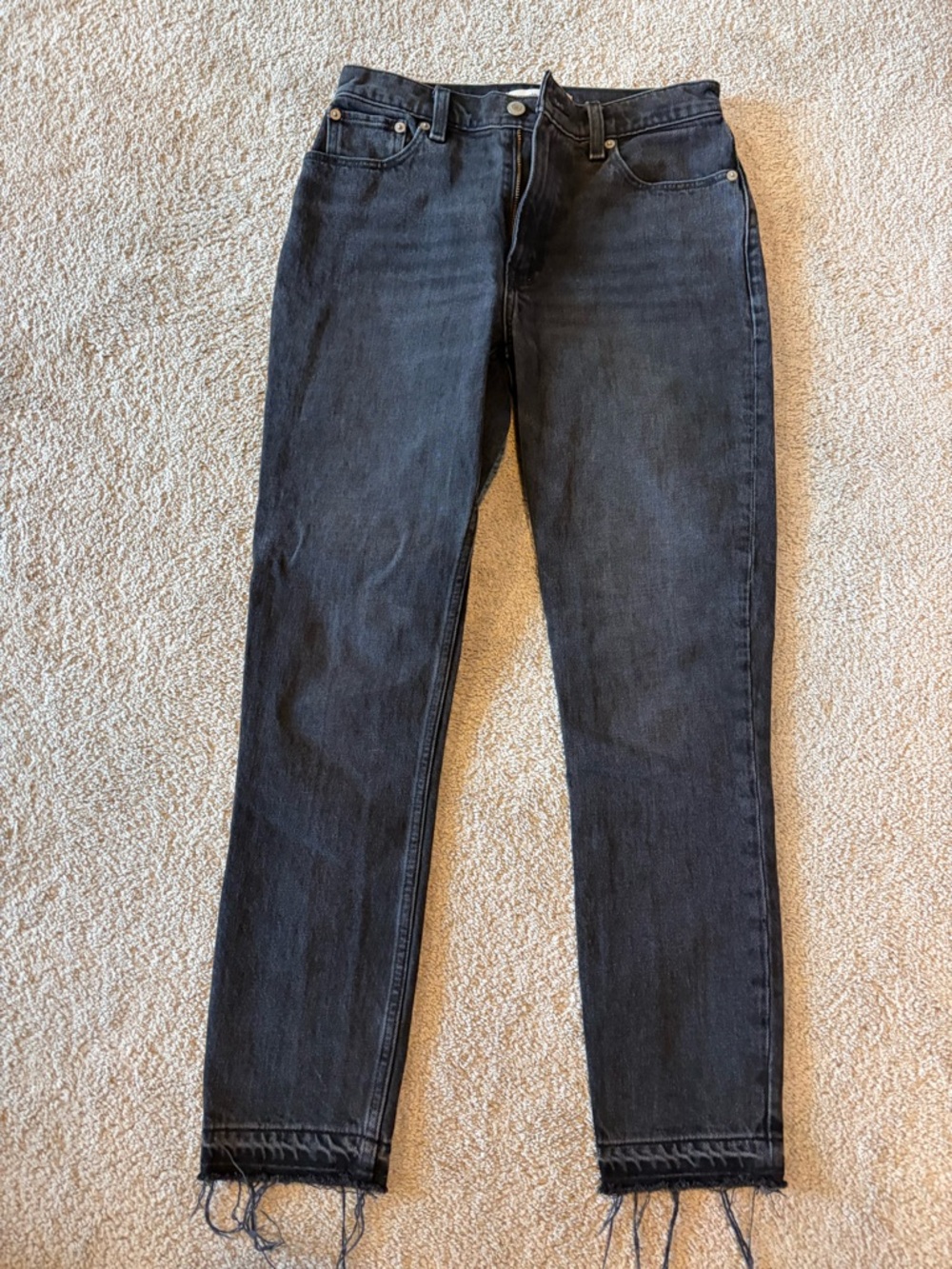 Abercrombie & Fitch Charcoal Black skinny high rise jeans size 26